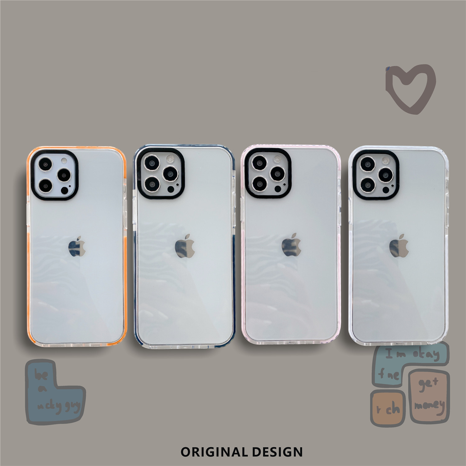 Ốp điện thoại silicone mềm TPU trong suốt bảo vệ toàn vẹn iPhone 12pro max 12mini 11 Pro 11Pro Max XS Max XR SE7 8 Plus | BigBuy360 - bigbuy360.vn