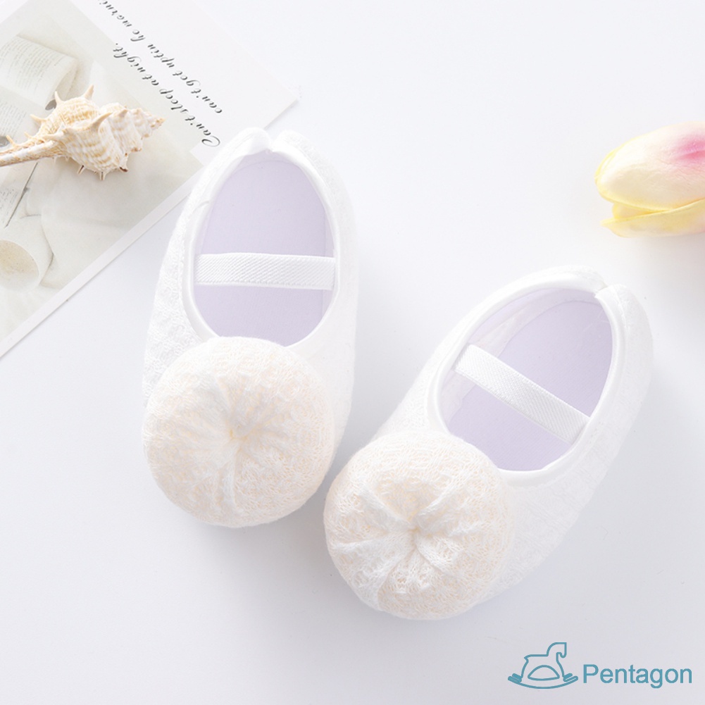 Giày Búp Bê Đế Mềm Chống Trượt Cho Bé Gái 0-12 Tháng Tuổi