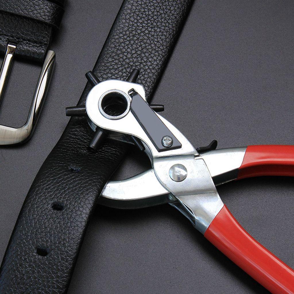 1 Dụng Cụ Đục Lỗ 6 Kích Cỡ Mạ Kẽm Cho Vải / Da / Giấy