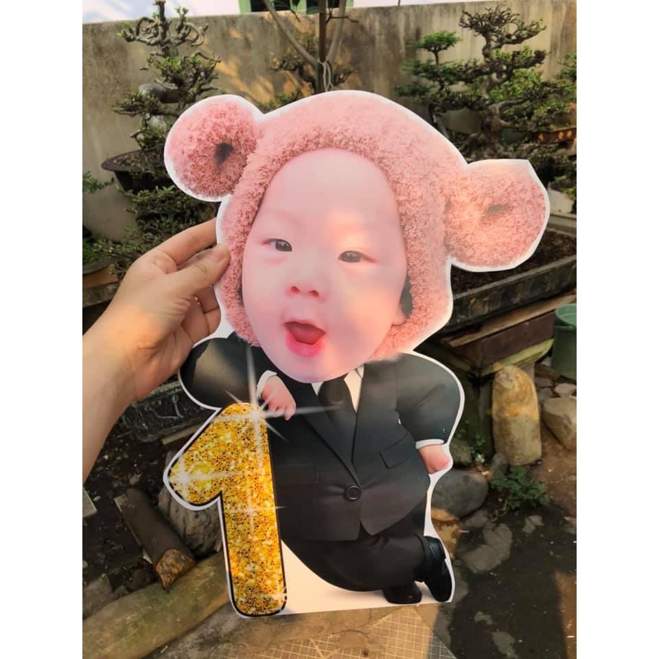 Chibi trang trí tiệc cao 80cm trang trí thôi nôi đầy tháng sinh nhật cho bé