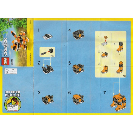 Lego Creator 30285 - Tiger polybag - Bộ xếp hình Lego Con hổ mini