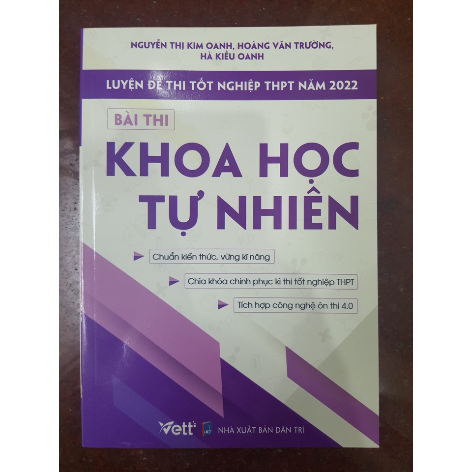 Sách - Luyện đề thi tốt nghiệp THPT năm 2022 bài thi Khoa Học Tự Nhiên