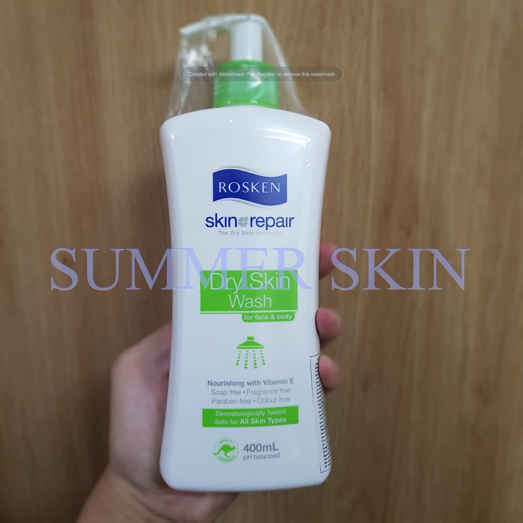 Rosken Repair Dry Skin Wash For Face & Body-Sữa Tắm Cho Da Khô,Da Nhạy Cảm 400m
