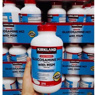 viên uống hỗ trợ xương khớp Kirkland signature glucosamine hcl&msm 375 viên của mỹ