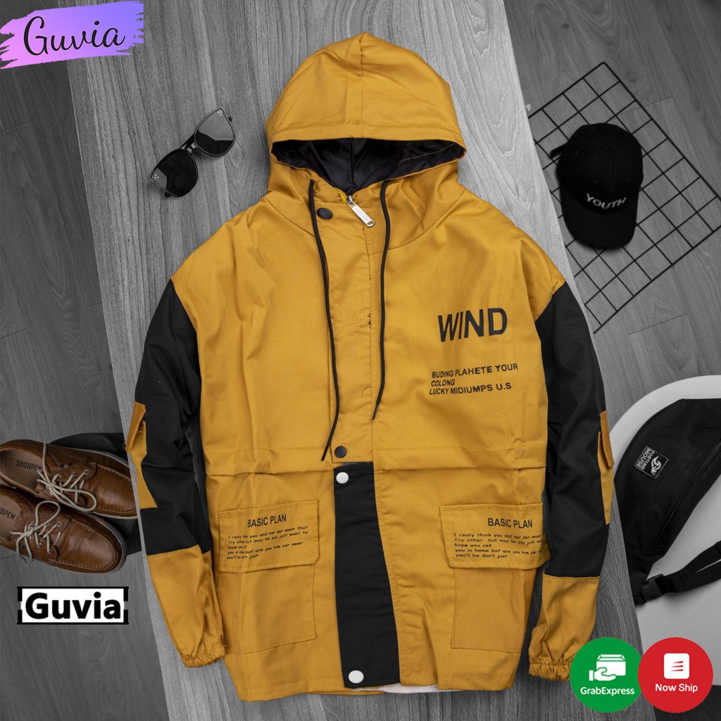 [Mã FAMARAL1 giảm 10K đơn 50K] Áo Khoác kaki WIN.P Nam Nữ Unisex Cao Cấp Áo Khoác Dù KaKi Cặp Đôi 2 Lớp Form Rộng Guvia
