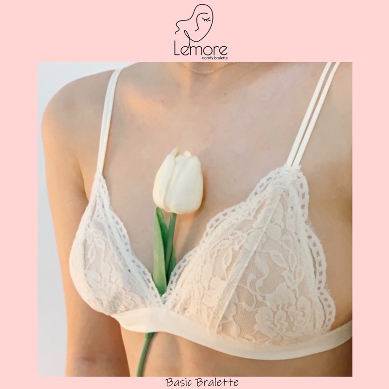 BASIC BRALETTE Bralette ren mềm có mút ngực