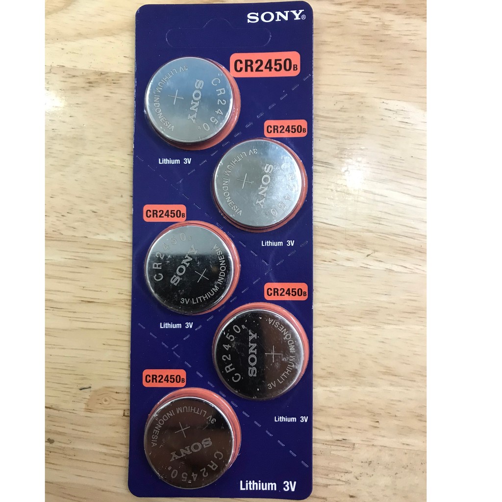 Pin CR2450 CR2430 Sony vỉ 1, 2 viên và Vỉ 5 viên pin cúc áo Sony  CR 2032 / CR 2025...