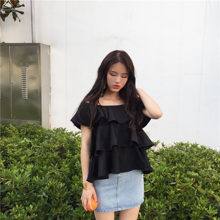 Áo Trễ Vai 3 Lớp Thời Trang
