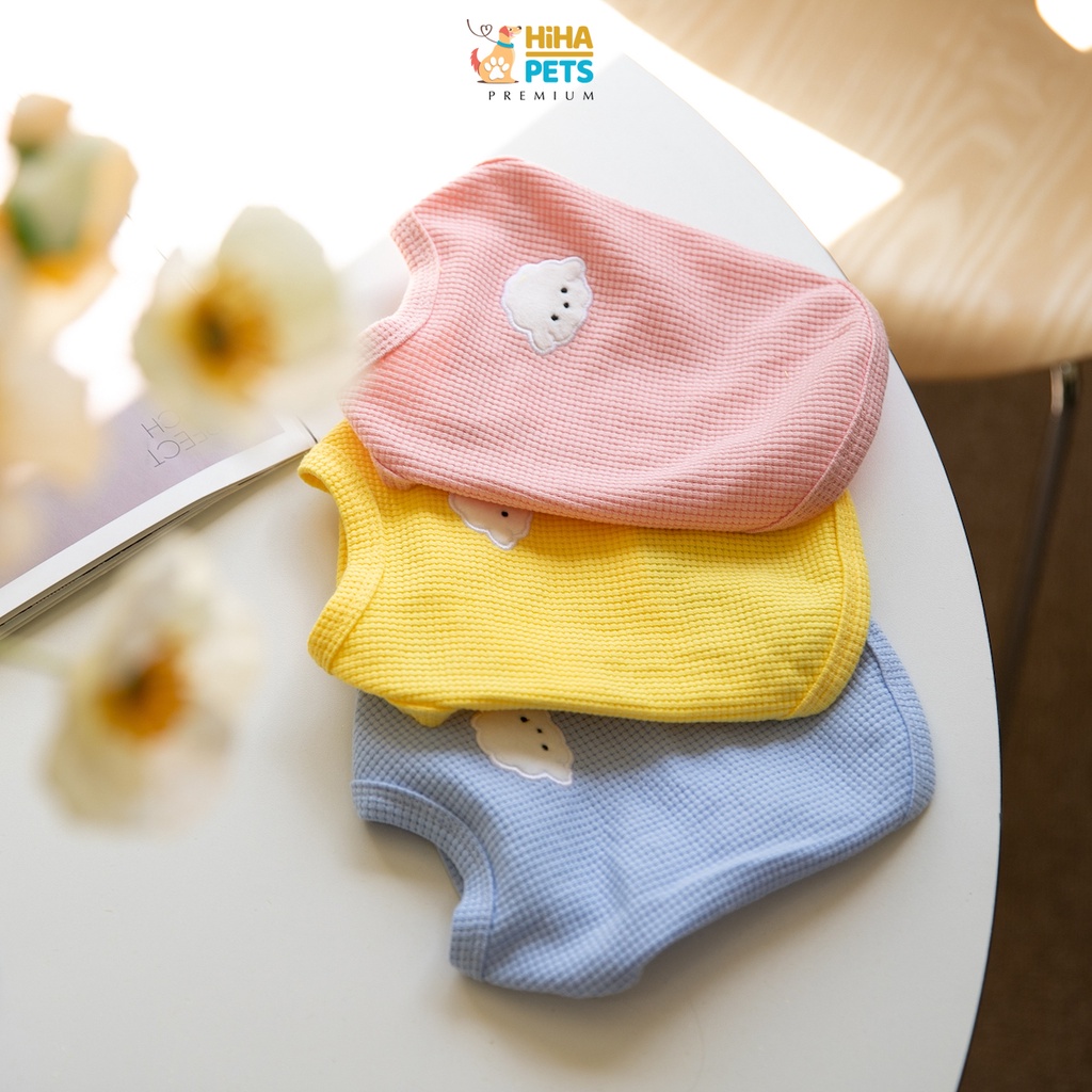 Áo Thun Cho Cún Mèo Thun Cotton Cao Cấp Nhất Hàn Quốc Quần Áo Thú Cưng Thời Trang Form Đẹp Hihapet.