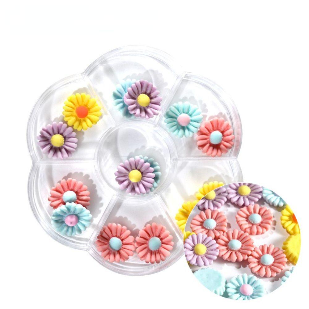 OCEANMAP Hộp Hạt Charm Hoạt Hình 3D Trang Trí Móng Tay Nghệ Thuật DIY