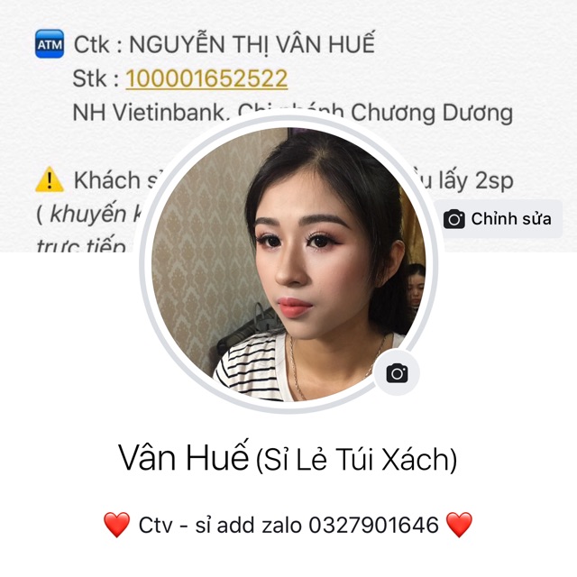 Vân Huế Chuyên Túi Xách