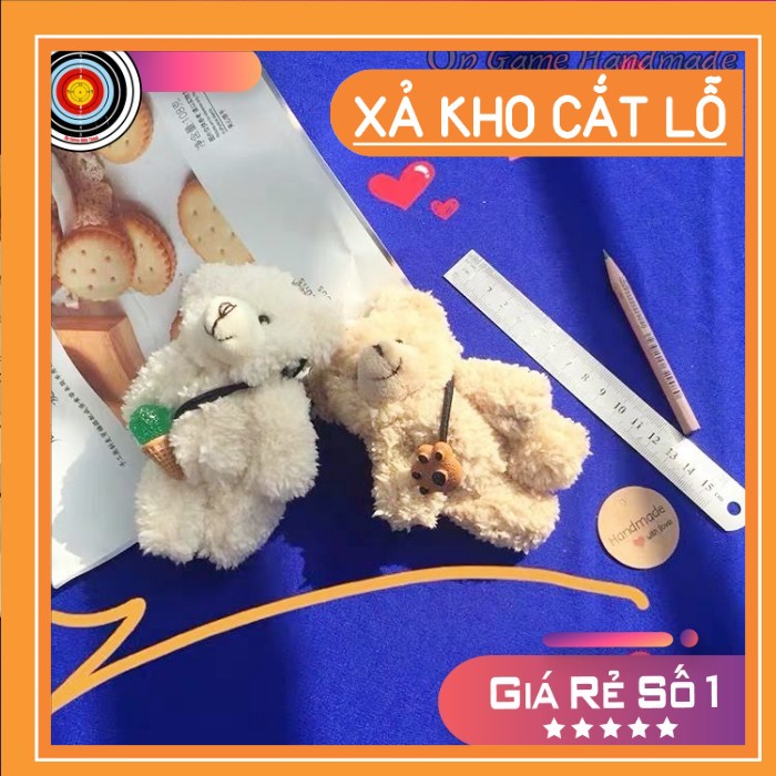 Móc khóa gấu bông dễ thương nhiều mẫu sang trọng 20cm - Móc khóa treo Balo ngộ nghĩnh đáng yêu mới nhất 2021