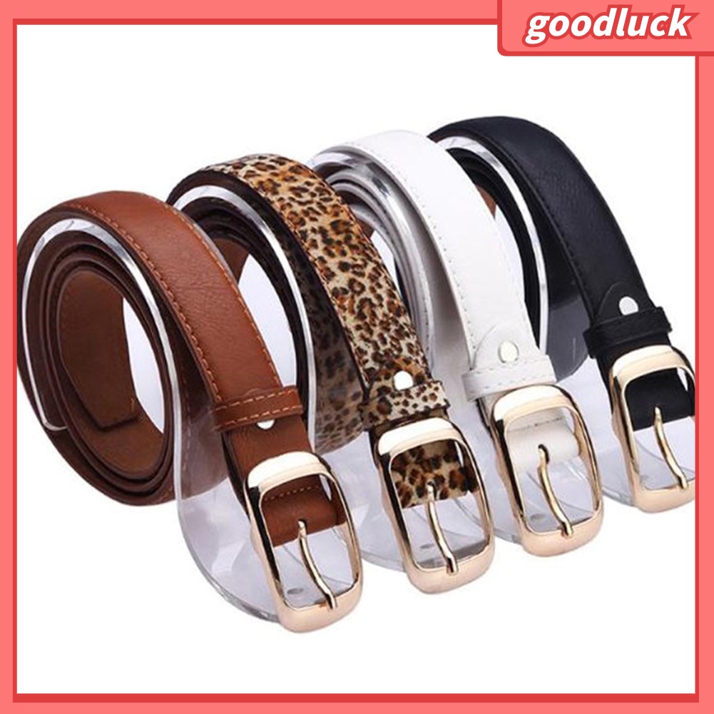 Thắt Lưng Giả Da Họa Tiết Da Báo Thời Trang Cho Nữ