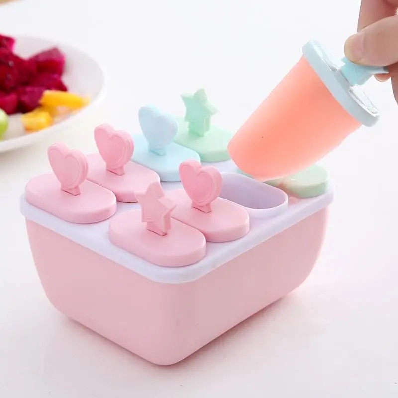 Bộ Khuôn Làm Kem 8 Ngăn Que Rời Tiện Lợi Tiết Kiệm, Dễ Sử Dụng