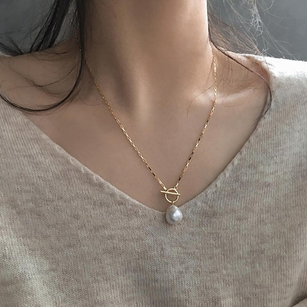 Vòng cổ Mạ Bạc 925 Mặt Hình Học Thời Trang