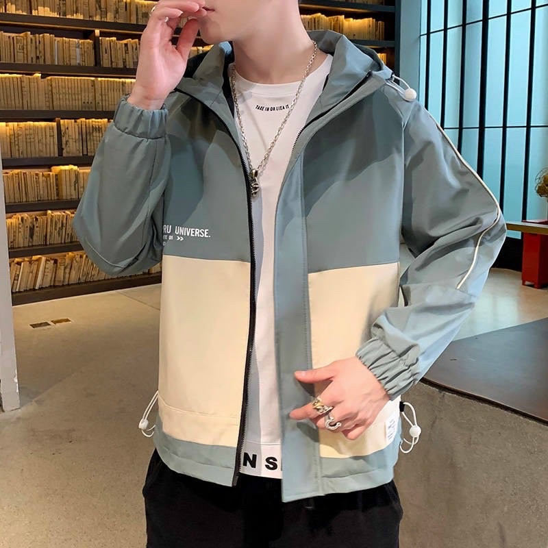 Áo Khoác Kaki Nam Có Nón Chất Đẹp Phối Màu Cá Tính