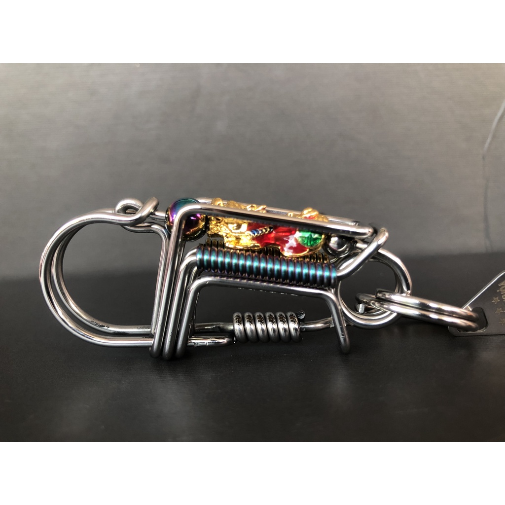 Móc khóa inox tỳ hưu titan