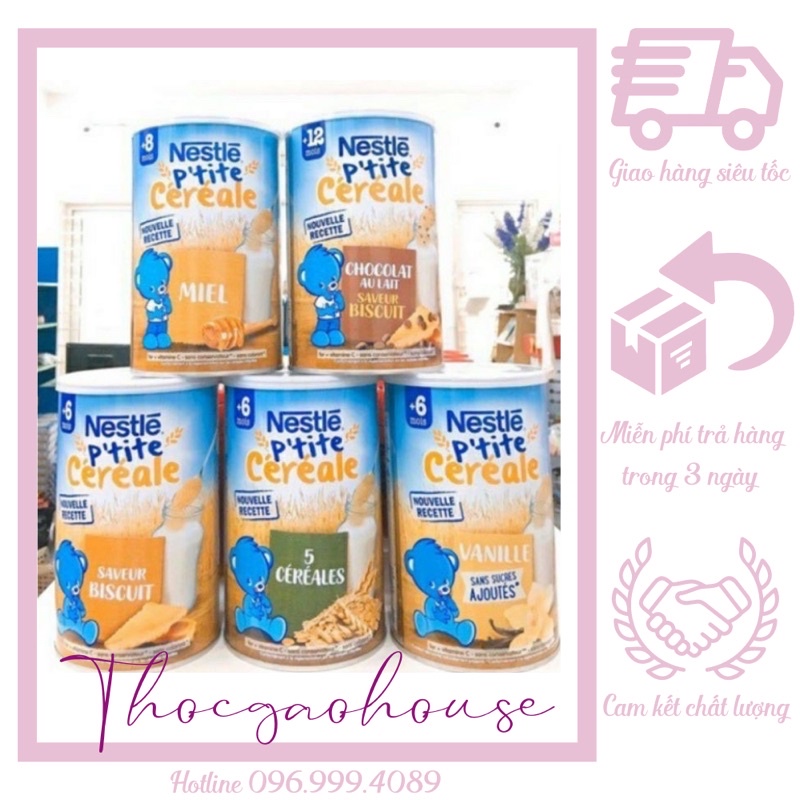 Bột lắc sữa Nestle 400gr (chocolate,vani, bích quy, loại ngũ cốc, mật ong)