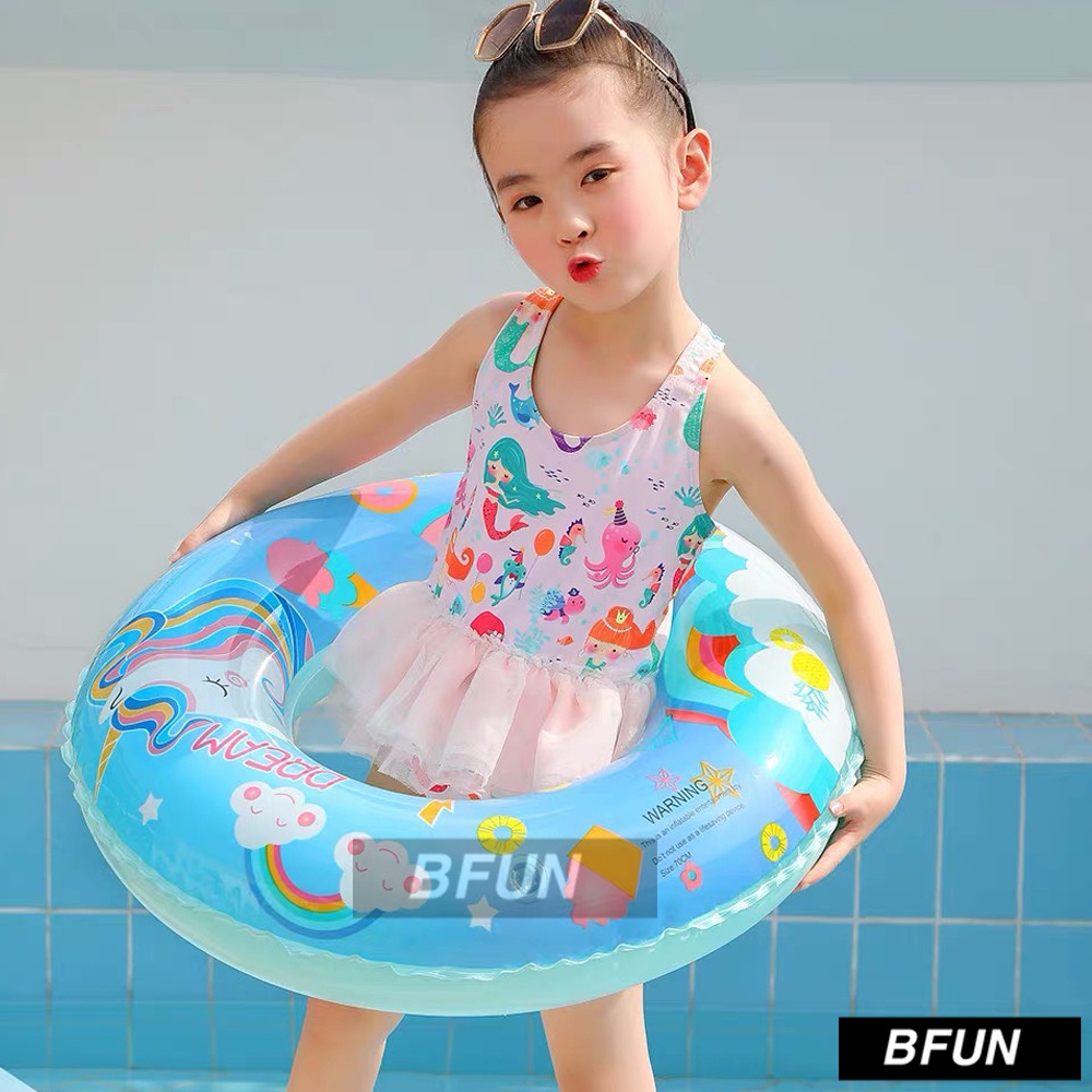 Phao Bơi Trẻ Em Phao Bơi Hình Tròn 2 LỚP ĐỦ SIZE Họa Tiết Đáng Yêu - Phao Bơi Cho Bé Phao Tập Bơi BFUN