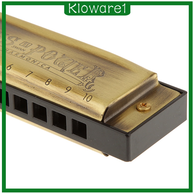 Kèn Harmonica 10 Lỗ Klowareic Kèm Hộp Đựng