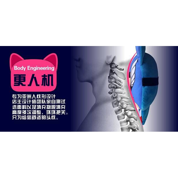 Gối tựa đầu hỗ trợ cột sống cổ hoạt hình dễ thương sáng tạo