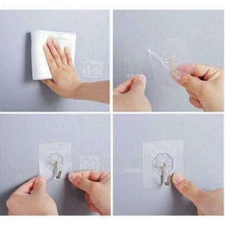 COMBO 10 móc dính trong suốt siêu chắc