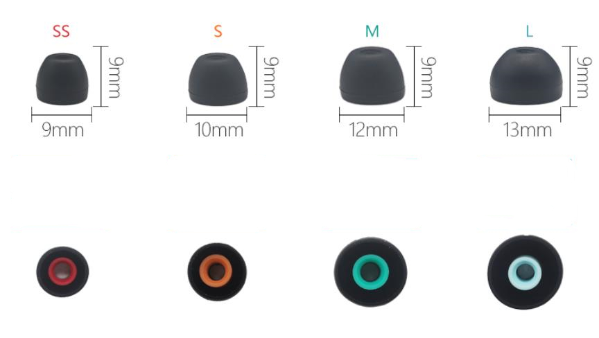 Set 6 Cặp Nút Silicone Bọc Tai Nghe Sony Ep-Ex11 (6 Cái) / Set L M S