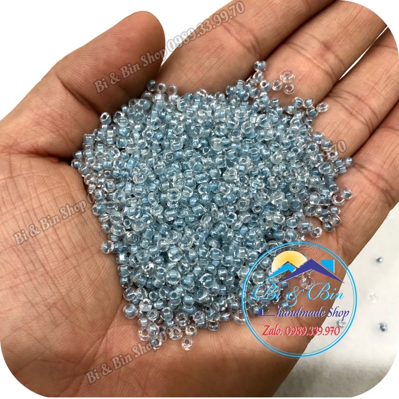 100g Hạt Cườm 3mm Màu Nhân Đính Kết Trang Phục Thời Trang