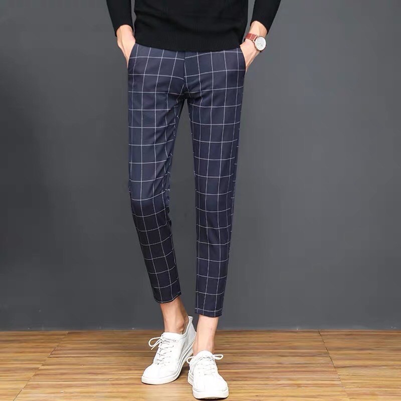 Quần tây âu nam sọc GẤU 194 chất liệu vải tây cao cấp, mềm mịn, co dãn nhẹ - form slim fit | BigBuy360 - bigbuy360.vn