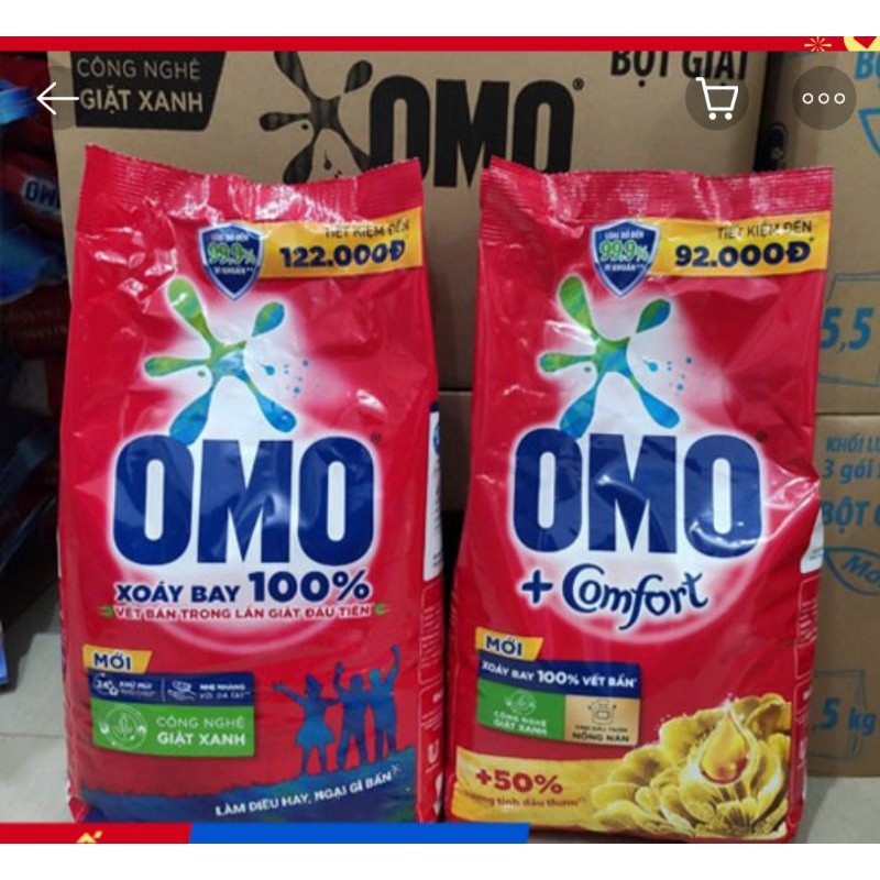 bột giặt omo có hương thơm 5,5kg - 6kg