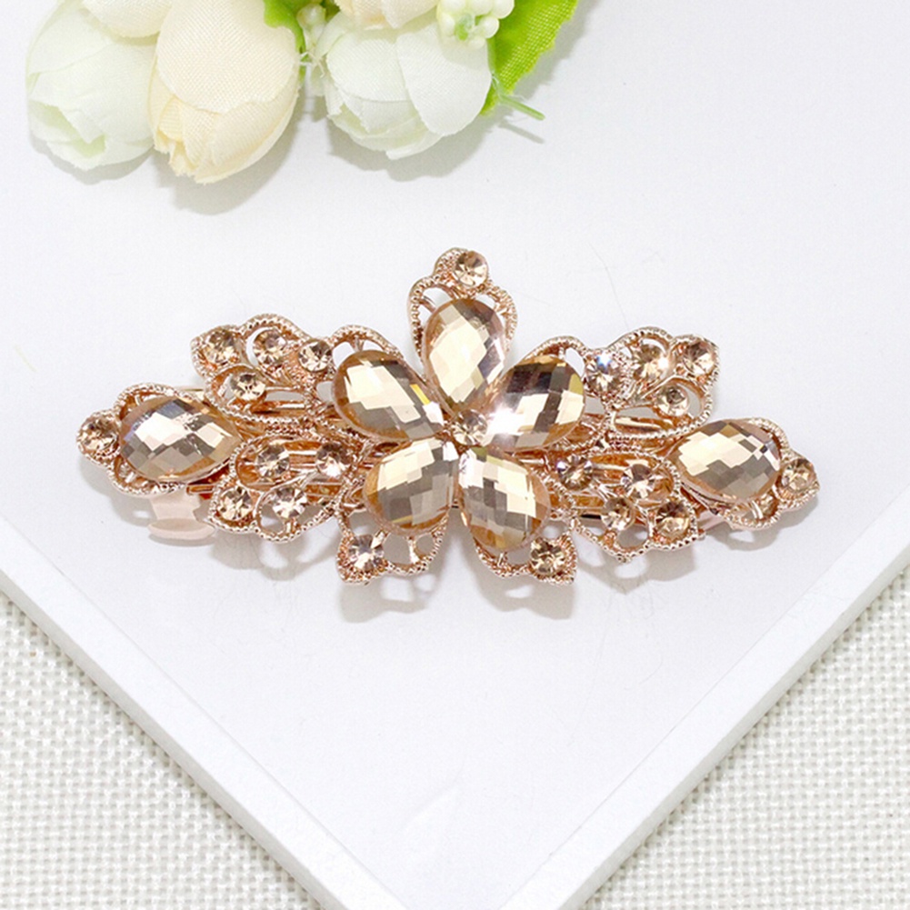 Kẹp tóc hoa đính đá xinh xắn dành cho nữ