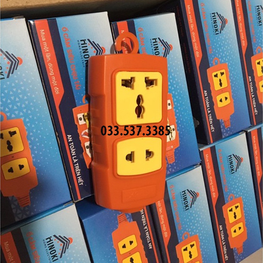 Ổ cắm chịu tải, ổ cắm chia điện HINOKI loại 2, 3, 4, 6 ổ không dây
