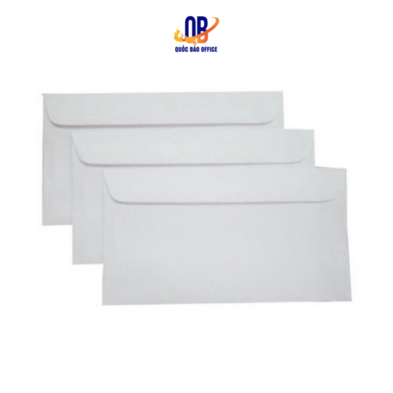 Phong bì trắng cao cấp 11x19 cm - 100 chiếc/ tập - định lượng 100