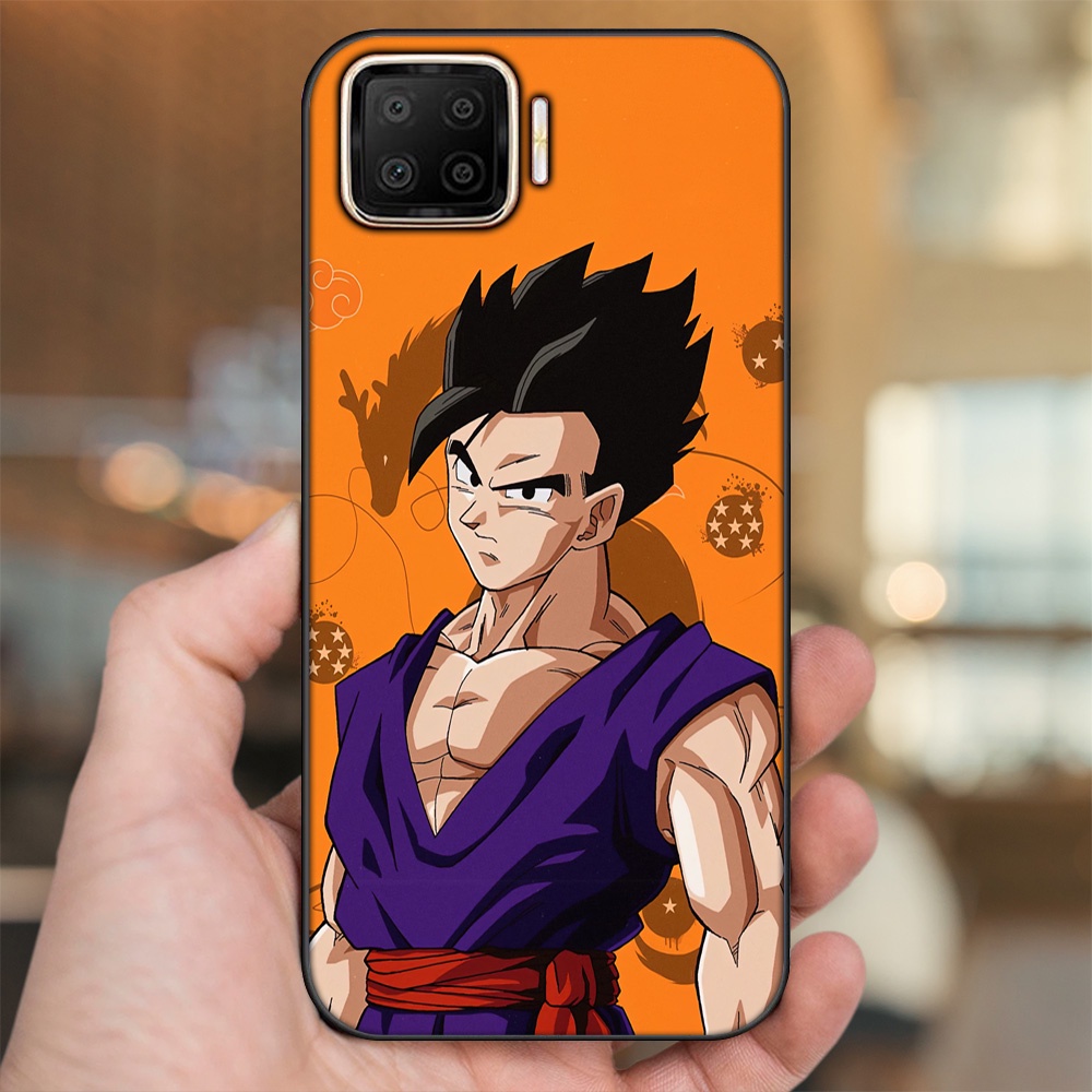 Ốp lưng Oppo A73, A93 4G viền đen in hình Gohan Dragon Ball