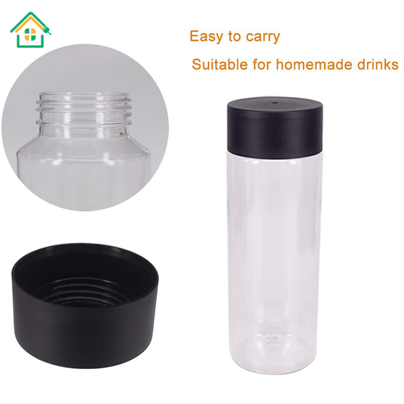 Chai Nhựa Trong Suốt Dung Tích 300ml Có Nắp Đậy Tiện Dụng