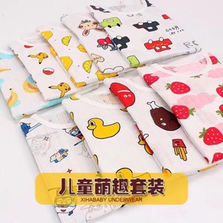 Bộ cotton sợi tre dài tay