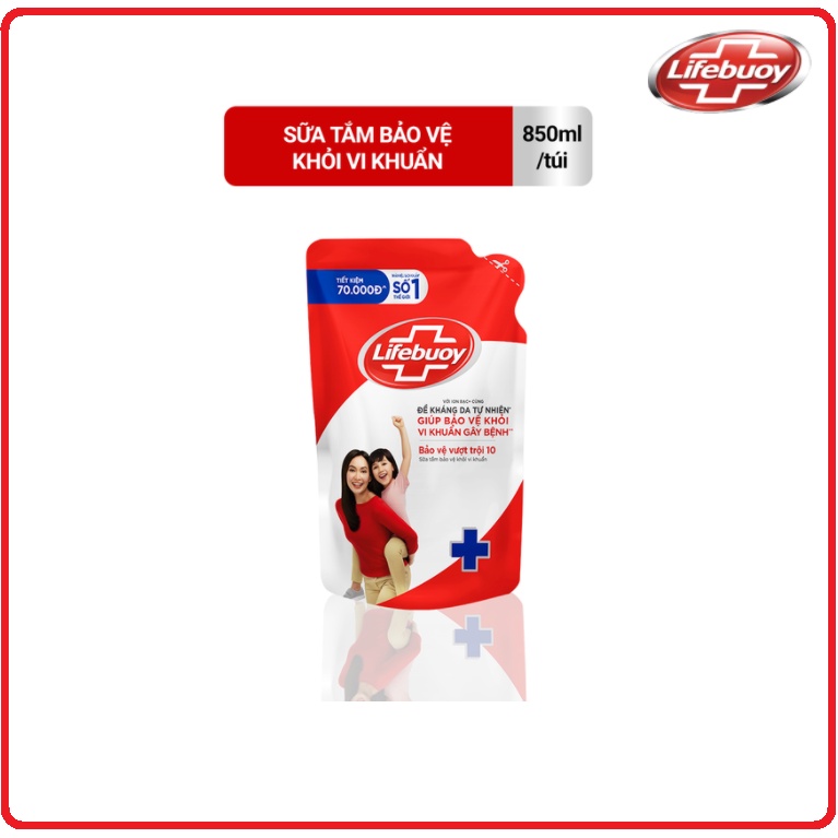 Sữa Tắm LIFEBUOY Diệt Khuẩn Túi 850g