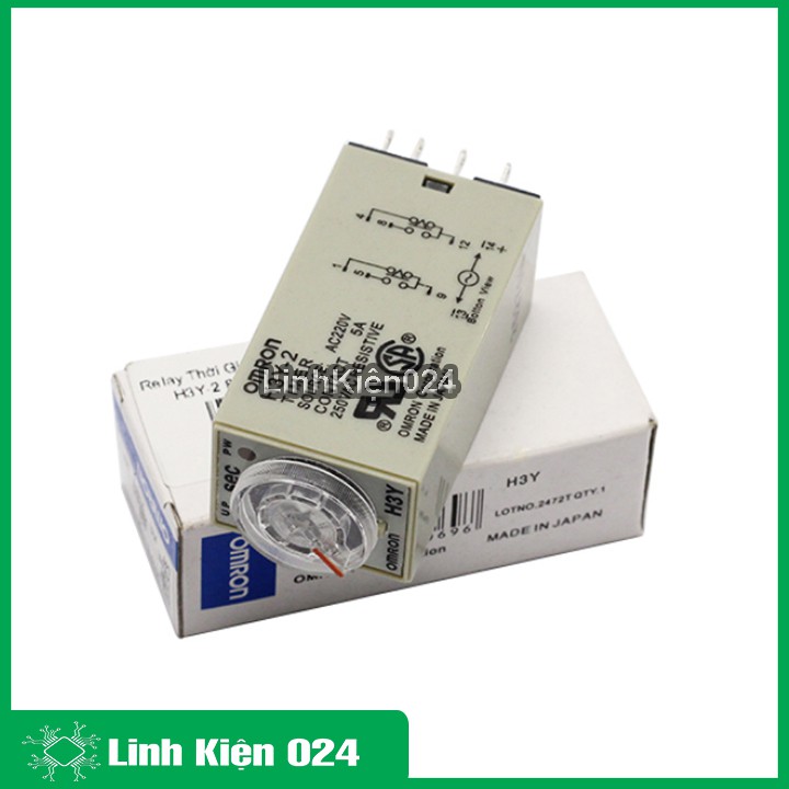 Rơ Le Thời Gian Timer Omron H3Y-2 8P 220V