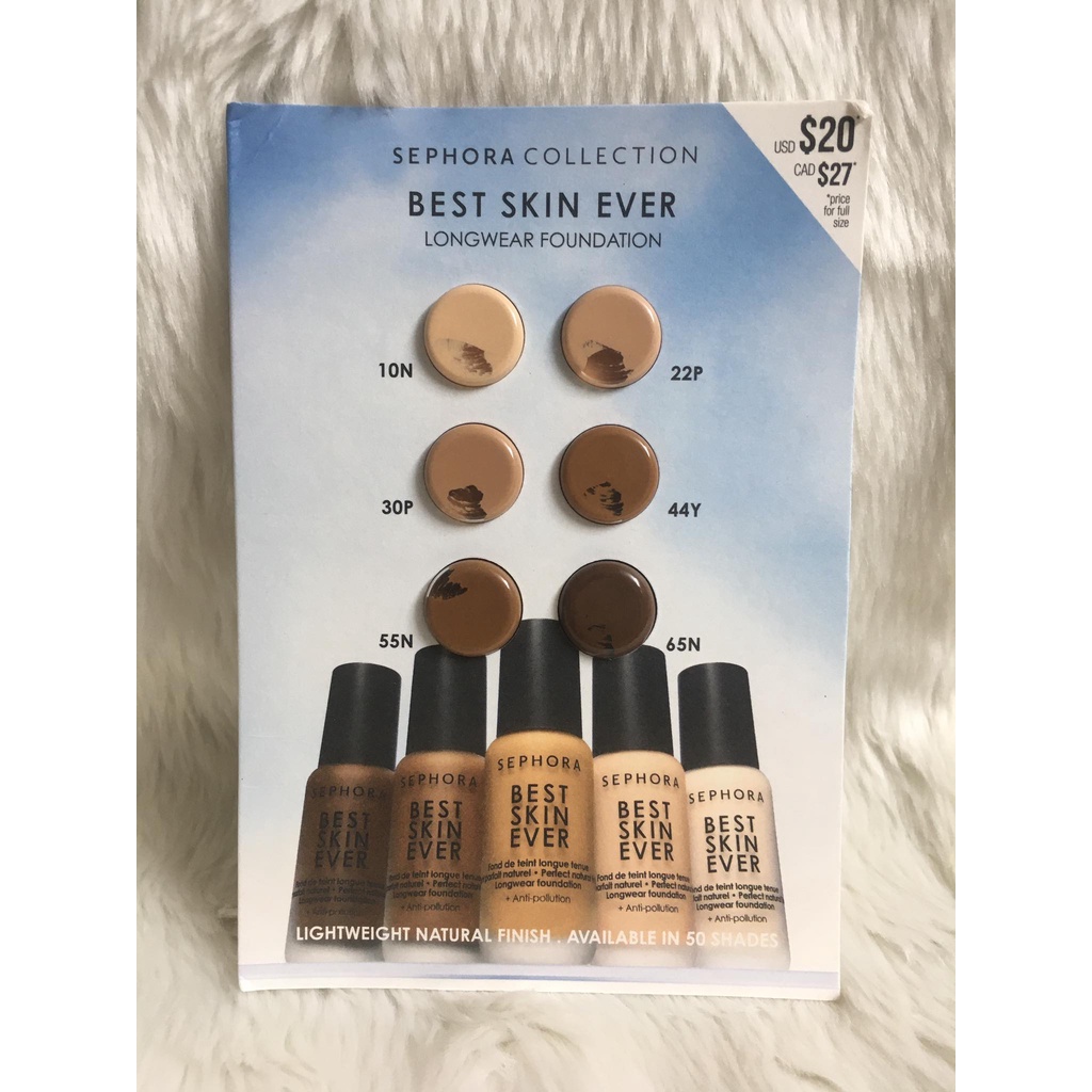 1 Set Dùng Thử Kem Nền SEPHORA COLLECTION Best Skin Ever Liquid Foundation