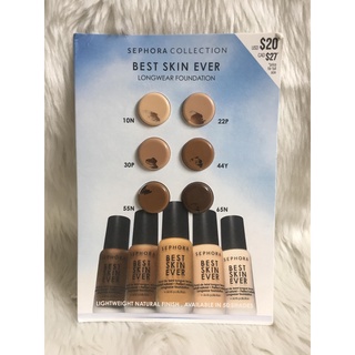 1 set dùng thử kem nền sephora collection best skin ever liquid foundation