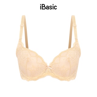 Áo ngực có gọng mút mỏng phối ren iBasic BRAW025
