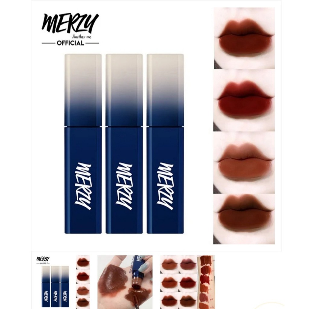 Son kem lì Merzy The First Velvet Tint Season 3/ MERZY BLUE VỎ XANH