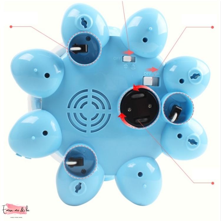 Đồ chơi cho bé bạch tuộc biết đi phát nhạc, có đèn bạch tuộc robot thông minh hàng cao cấp