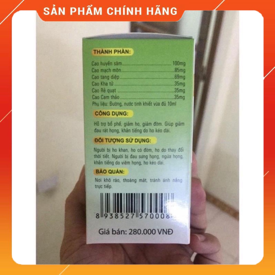 Cao ho Minh Khang hộp 100ml - Hết ho, tiêm đờm, hết viêm họng cho bé
