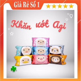 Khăn ướt AGI không mùi 100 tờ (giao màu ngẫu nhiên)