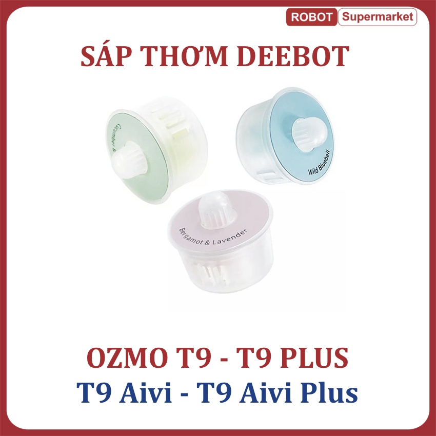 Sáp thơm 3 mùi cho Robot hút bụi Ecovasc Deebot T9 Aivi -T9 Max - T9 Power- T9 Aivi Plus - Ozmo T9