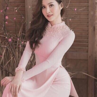Bộ áo dài đính ngọc