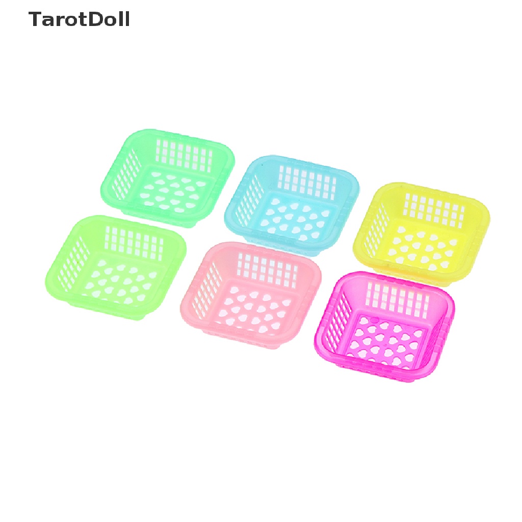 Bộ 3 Rổ Đựng Trái Cây / Rau Củ Mini Tỉ Lệ 1: 12 Trang Trí Nhà Búp Bê