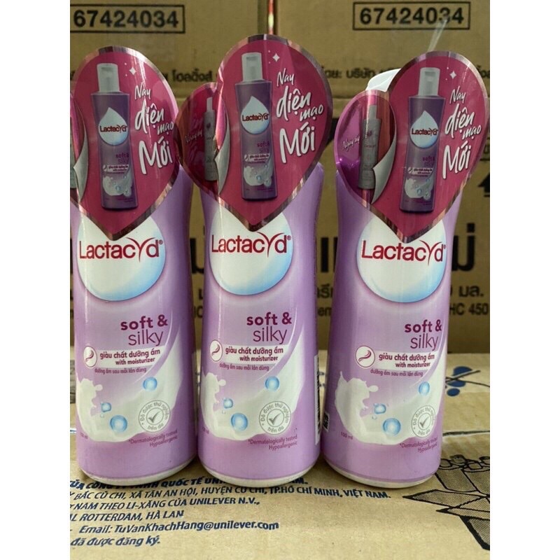 Dung dịch vệ sinh phụ nữ LATACYD chai 150ML và 250ML, giàu chất dưỡng ẩm