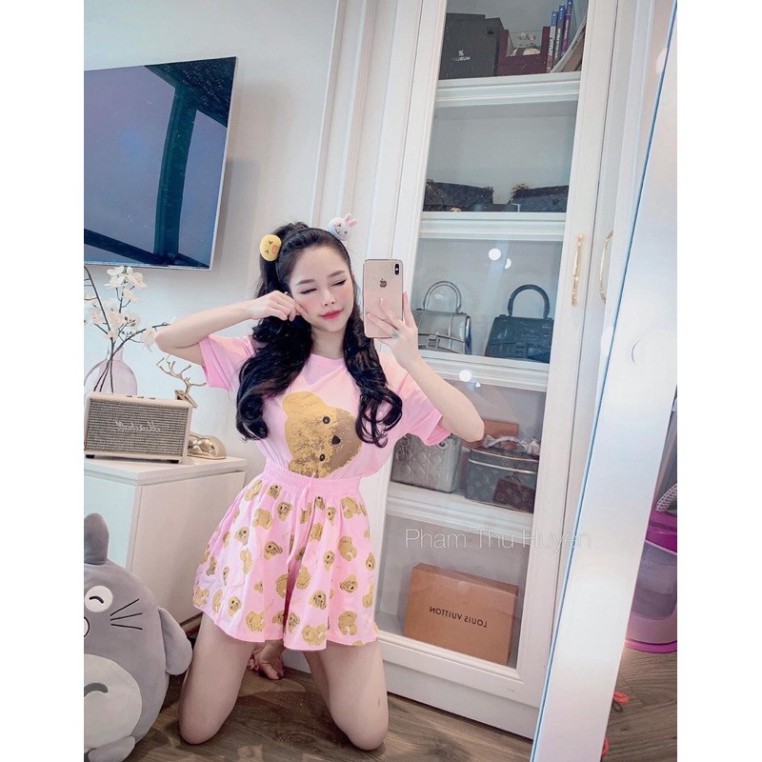 [Ảnh Thật] Set Đồ Nữ Set Đùi Gấu Cotton Siêu Xinh | BigBuy360 - bigbuy360.vn